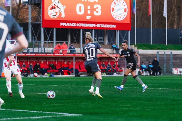 Arianna Caruso FC Bayern Muenchen, 27 with shot on goal in the penalty area 1 FC Köln vs FC Bayern München, Football, Google Pixel Womens Bundesliga, Matchday 20, Season 2025 26, 15 03 2026, 1 FC Köln vs FC Bayern München, Football, Google Pixel Womens Bundesliga, Matchday 20, Season 2025 26, 13 03 2026 Köln Copyright: xEibner-Pressefoto LukasxBaldygax EP_LBA