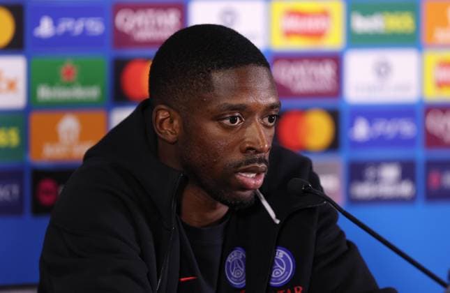 . - Paris Saint-Germain FC press conference, PK, Pressekonferenz and Training Session, MD-1, UEFA Champions League, Round Of 16, 2nd Leg, Chelsea FC v Paris Saint-Germain FC, Stamford Bridge Stadium, London, UK - 16th March 2026. Daniel Weir Crystal Pix Ousmane Dembele of Paris Saint-Germain speaking to the media during the press conference for Paris Saint-Germain FC on MD-1 ahead of the UEFA Champions League match in the Round of 16 2nd Leg match between Chelsea FC v Paris Saint-Germain FC at Stamford Bridge Stadium, London, UK. - Paris Saint-Germain FC Press Conference and Training Session, MD-1, UEFA Champions League, Round Of 16, 2nd Leg, Chelsea FC v Paris Saint-Germain FC, Stamford Bridge Stadium, London, UK - 16th March 2026. Daniel Weir Crystal Pix London Stamford Bridge Stadium UK Copyright: xDanielxWeirx CP_PSG_Press Conference_Training_160326_DW13