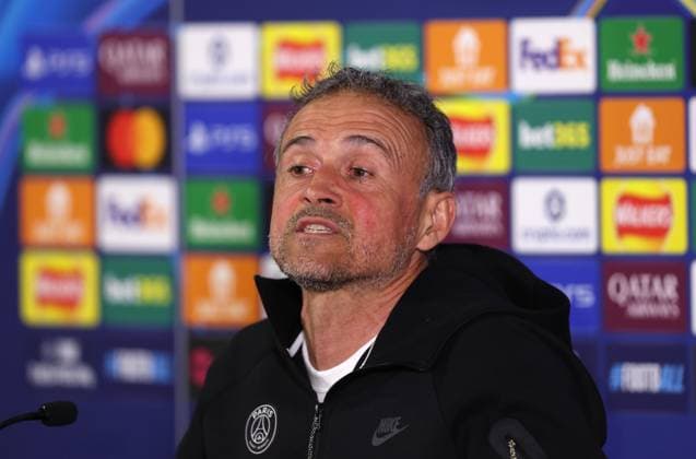 . - Paris Saint-Germain FC press conference, PK, Pressekonferenz and Training Session, MD-1, UEFA Champions League, Round Of 16, 2nd Leg, Chelsea FC v Paris Saint-Germain FC, Stamford Bridge Stadium, London, UK - 16th March 2026. Daniel Weir Crystal Pix Luis Enrique Manager of Paris Saint-Germain speaking to the media during the press conference for Paris Saint-Germain FC on MD-1 ahead of the UEFA Champions League match in the Round of 16 2nd Leg match between Chelsea FC v Paris Saint-Germain FC at Stamford Bridge Stadium, London, UK. - Paris Saint-Germain FC Press Conference and Training Session, MD-1, UEFA Champions League, Round Of 16, 2nd Leg, Chelsea FC v Paris Saint-Germain FC, Stamford Bridge Stadium, London, UK - 16th March 2026. Daniel Weir Crystal Pix London Stamford Bridge Stadium UK Copyright: xDanielxWeirx CP_PSG_Press Conference_Training_160326_DW29