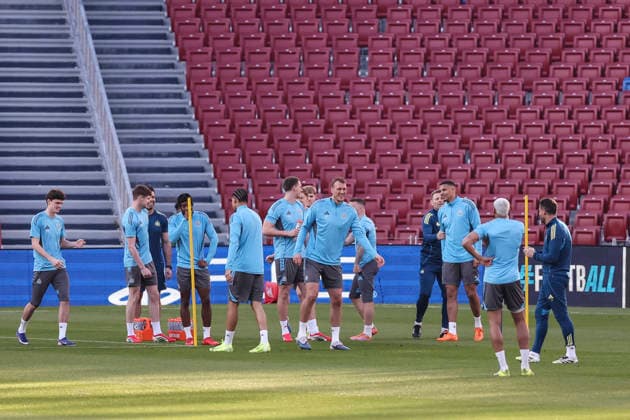 March 17, 2026, Barcelona, Barcelona, SPAIN: Dan Burn during the training day Newcastle United ahead UEFA Champions League 2025 26, football match against FC Barcelona, Barca at Spotify Camp Nou Stadium on March 17, 2026 in Barcelona, Spain. Newcastle United Training Session And press conference, PK, Pressekonferenz - UEFA Champions League 2025 26 - ZUMAa181 20260317_zaa_a181_132 Copyright: xJavierxBorregox