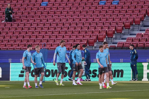 March 17, 2026, Barcelona, Barcelona, SPAIN: Nick Woltemade and Sandro Tonali during the training day Newcastle United ahead UEFA Champions League 2025 26, football match against FC Barcelona, Barca at Spotify Camp Nou Stadium on March 17, 2026 in Barcelona, Spain. Newcastle United Training Session And press conference, PK, Pressekonferenz - UEFA Champions League 2025 26 - ZUMAa181 20260317_zaa_a181_134 Copyright: xJavierxBorregox