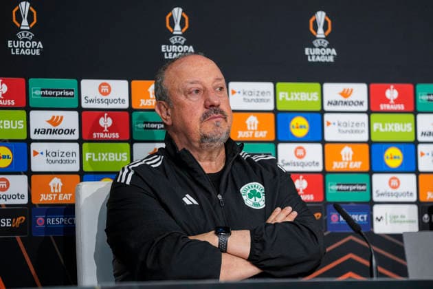 March 18, 2026, Sevilla, Sevilla, SPAIN: Rafael Benitez, head coach Panathinaikos FC, attends a press conference, PK, Pressekonferenz following the UEFA Europa League 2025 26 Round of 16 Second Leg match between Real Betis Balompie and Panathinaikos AO at La Cartuja Stadium on March 18, 2026 in Sevilla, Spain. Panathinaikos AO Press Conference - UEFA Europa League - ZUMAa181 20260318_zaa_a181_022 Copyright: xJoaquinxCorcherox