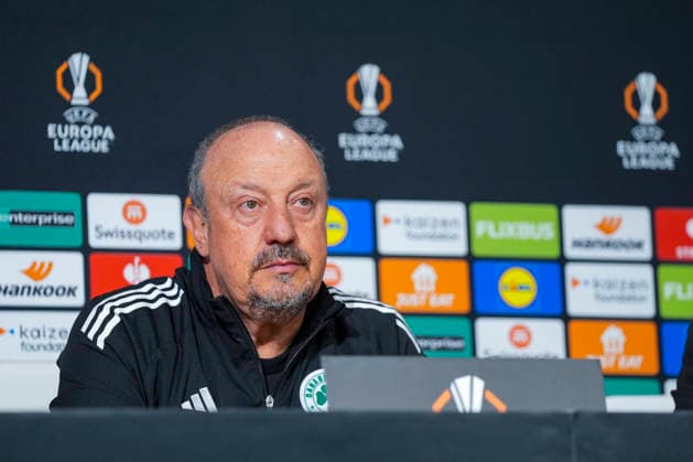 March 18, 2026, Sevilla, Sevilla, SPAIN: Rafael Benitez, head coach Panathinaikos FC, attends a press conference, PK, Pressekonferenz following the UEFA Europa League 2025 26 Round of 16 Second Leg match between Real Betis Balompie and Panathinaikos AO at La Cartuja Stadium on March 18, 2026 in Sevilla, Spain. Panathinaikos AO Press Conference - UEFA Europa League - ZUMAa181 20260318_zaa_a181_025 Copyright: xJoaquinxCorcherox