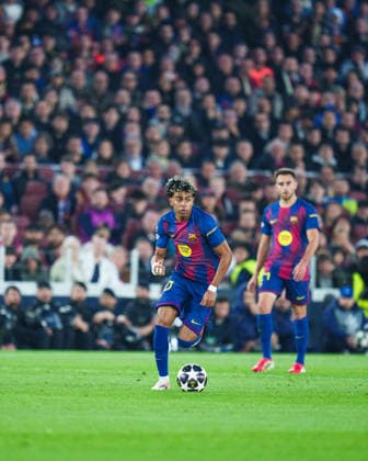 Spain-Football-Champions League FC Barcelona, Barca v Newcastle United FC in Barcelona, Spain. Barcelona, Spain, 18, March, 2026. FC Barcelona player (10) Lamine Yamal during Champions League match between FC Barcelona and Newcastle United FC in Spotify Camp Nou Stadium, Barcelona, Spain, on March 18, 2026. Barcelona Spotify Camp Nou Stadium Barcelona Spain