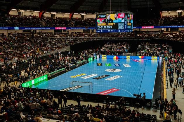 Symbolic image, Overview interior view Westfalenhalle Dortmund GER, Germany GER vs Egypt EGY , handball, international match, season 2025 2026, 19 03 2026 GER, Germany GER vs Egypt EGY , handball, international match, season 2025 2026, 19 03 2026 Dortmund Copyright: xEibner-Pressefoto JanxRollingerx EP_JSK
