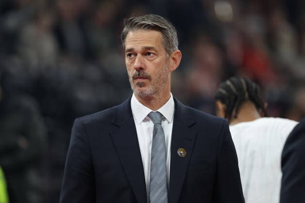 Jurica Golemac Dubai Basketball, Head Coach , GER, FC Bayern Basketball vs Dubai Basketball, Basketball, Euroleague, Matchday 32, Season 2025 2026, 19 03 2026, GER, FC Bayern Basketball vs Dubai Basketball, Basketball, Euroleague, Matchday 32, Season 2025 2026, 19 03 2026 Munich Copyright: xEibner-Pressefoto JennixMaulx EP_JML