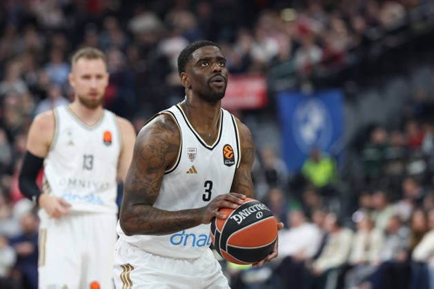 Dwayne Bacon Dubai Basketball, 03 , GER, FC Bayern Basketball vs Dubai Basketball, Basketball, Euroleague, Matchday 32, Season 2025 2026, 19 03 2026, GER, FC Bayern Basketball vs Dubai Basketball, Basketball, Euroleague, Matchday 32, Season 2025 2026, 19 03 2026 Munich Copyright: xEibner-Pressefoto JennixMaulx EP_JML