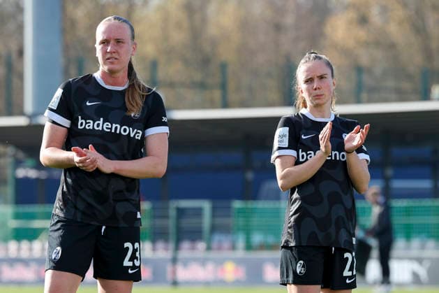 Luca Birkholz SC Freiburg and Lisa Kolb SC Freiburg look dejected, Google Pixel Womens Bundesliga, RB Leipzig v SC Freiburg, RB Training Center, March 22, 2026 in Leipzig, Germany Photo by Marco Steinbrenner DeFodi Images Luca Birkholz SC Freiburg and Lisa Kolb SC Freiburg look dejected, Google Pixel Womens Bundesliga, RB Leipzig v SC Freiburg, RB Training Center, March 22, 2026 in Leipzig, Germany Photo by Marco Steinbrenner DeFodi Images DFB DFL REGULATIONS PROHIBIT ANY USE OF PHOTOGRAPHS AS IMAGE SEQUENCES AND OR QUASI VIDEO