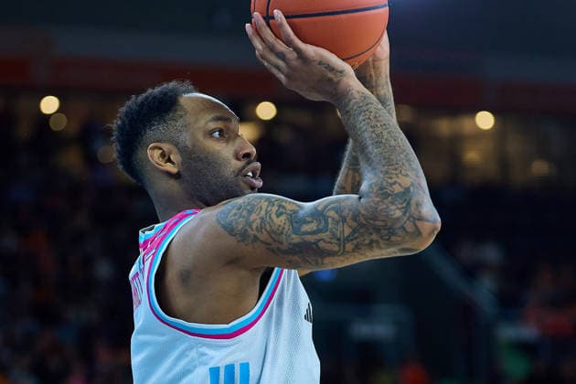 Jeff Garret Jr Telecom Baskets Bonn, 04 GER, ratiopharm ulm vs Telekom Baskets Bonn, Basketball, 25 Matchday, EasyCredit BBL, Season 2025 2026, 23 03 2026 GER, ratiopharm ulm vs Telekom Baskets Bonn, Basketball, 25 Matchday, EasyCredit BBL, Season 2025 2026, 23 03 2026 Neu Ulm Copyright: xEibner-Pressefoto GeraldxOelze-dexStoppanyx EP_ODS