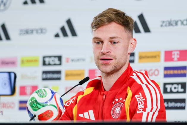 Joshua Kimmich Germany answers journalists questions at the press conference, , Press conference with Joshua Kimmich, Home Ground, March 24, 2026 in Herzogenaurach, Germany Photo by Marco Steinbrenner DeFodi Images Joshua Kimmich Germany answers journalists questions at the press conference, , Press conference with Joshua Kimmich, Home Ground, March 24, 2026 in Herzogenaurach, Germany Photo by Marco Steinbrenner DeFodi Images
