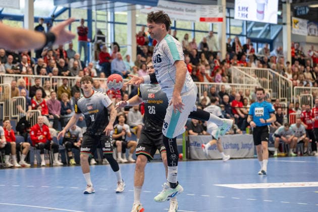 Jonathan Fischer SG BBM Bietigheim, 36 fails with his throw TuSEM Essen vs SG BBM Bietigheim, Handball, 2 HBL, 25 Matchday, Season 2025 2026, 29 03 2026 TuSEM Essen vs SG BBM Bietigheim, Handball, 2 HBL, 25 Matchday, Season 2025 2026, 29 03 2026 Essen Copyright: xEibner-Pressefoto ThomasxHaeslerx EP_THR