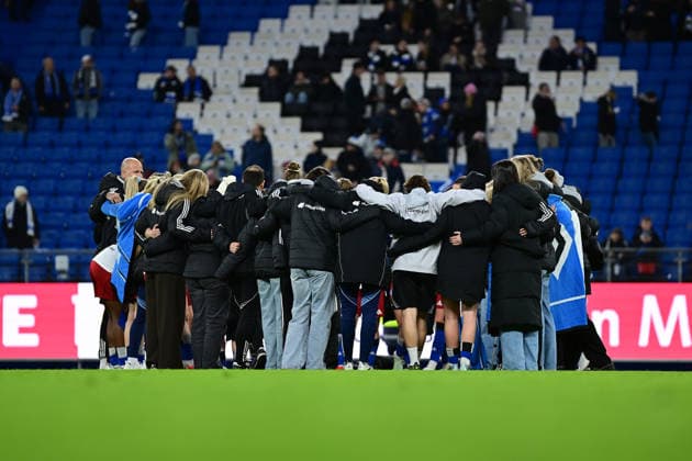 Soccer I Women I Season 2025 2026 I Bundesliga I 22 Matchday I Hamburger SV Bayer 04 Leverkusen I 30 03 2026 Looks disappointed, saddened, depressed, frustrated, crestfallen, offended, dejected, dissatisfied, disillusioned, bad-tempered Hamburger SV Frauen Hamburg Volkspark, Volksparkstadion, stadium, Volkspark Stadion Hamburg Germany Copyright: xLobeca FelixxSchlikisx