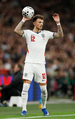 London, England, 31st March 2026. Ben White of England during the England vs Japan International Friendly, Länderspiel, Nationalmannschaft match at Wembley Stadium, London. Picture credit should read: Matthew Impey Sportimage EDITORIAL USE ONLY. No use with unauthorised audio, video, data, fixture lists, club league logos or live services. Online in-match use limited to 120 images, no video emulation. No use in betting, games or single club league player publications. SPI_042_MI_Eng_Japan SPI-4662-0042