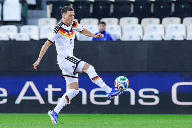 Said El Mala Germany controls the ball, UEFA U21 EURO 2027 Qualifier, Greece v Germany, Apostolos Nikolaidis Stadium, March 31, 2026 in Athens, Greece Photo by Marco Steinbrenner DeFodi Images Said El Mala Germany controls the ball, UEFA U21 EURO 2027 Qualifier, Greece v Germany, Apostolos Nikolaidis Stadium, March 31, 2026 in Athens, Greece Photo by Marco Steinbrenner DeFodi Images