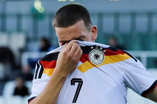Said El Mala Germany celebrates his goal for 0 1, UEFA U21 EURO 2027 Qualifier, Greece v Germany, Apostolos Nikolaidis Stadium on March 31, 2026 in Athens, Greece Photo by Marco Steinbrenner DeFodi Images Said El Mala Germany celebrates after scoring his teams first goal, UEFA U21 EURO 2027 Qualifier, Greece v Germany, Apostolos Nikolaidis Stadium, March 31, 2026 in Athens, Greece Photo by Marco Steinbrenner DeFodi Images