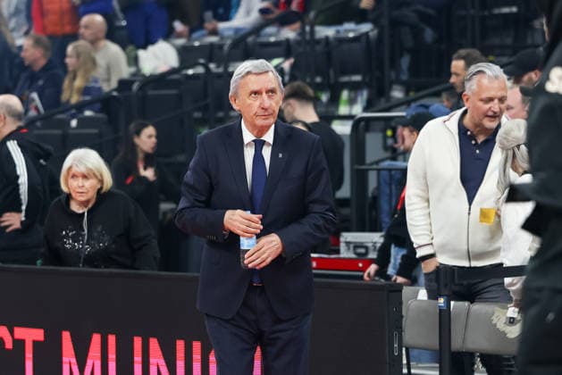 Svetislav Pesic FC Bayern Basketball, Head Coach , GER, FC Bayern Basketball vs Fenerbahce Beko Istanbul, Basketball, Euroleague, 35 Matchday, Season 2025 2026, 01 04 2026, GER, FC Bayern Basketball vs Fenerbahce Beko Istanbul, Basketball, Euroleague, 35 Matchday, Season 2025 2026, 01 04 2026 Munich Copyright: xEibner-Pressefoto JennixMaulx EP_JML