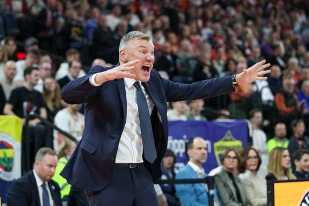 Saras Jasikevicius Fenerbahce Beko Istanbul, Head Coach gesticulates, Emotions, GER, FC Bayern Basketball vs Fenerbahce Beko Istanbul, Basketball, Euroleague, 35 Matchday, Season 2025 2026, 01 04 2026, GER, FC Bayern Basketball vs Fenerbahce Beko Istanbul, Basketball, Euroleague, 35 Matchday, Season 2025 2026, 01 04 2026 Munich Copyright: xEibner-Pressefoto JennixMaulx EP_JML