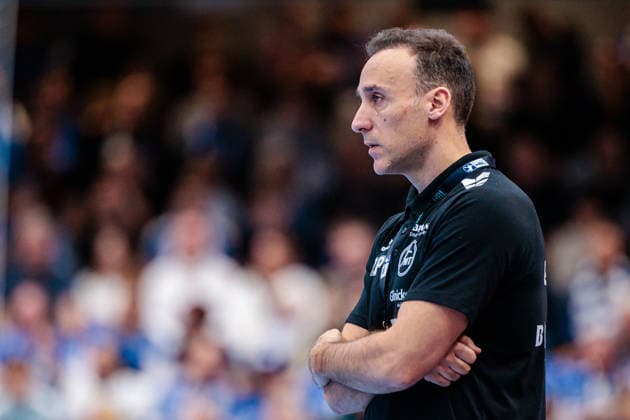 Roberto Garcia Parrondo MT Melsungen, Coach GER, TBV Lemgo Lippe vs MT Melsungen, Handball, 1 Bundesliga, Matchday 27, Season 2025 2026, 04 04 2026 GER, TBV Lemgo Lippe vs MT Melsungen, Handball, 1 Bundesliga, Matchday 27, Season 2025 2026, 04 04 2026 Lemgo Copyright: xEibner-Pressefoto JanxRollingerx EP_JSK