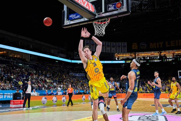 Justin Bean Alba Berlin, 34 , GER, ALBA Berlin vs EWE Baskets Oldenburg, Basketball Men, easy Credit BBL, Season 2025 2026, 28 Matchday, 05 04 2026 GER, ALBA Berlin vs EWE Baskets Oldenburg, Basketball Men, easy Credit BBL, Season 2025 2026, 28 Matchday, 05 04 2026 Berlin Copyright: xClaudiusxRauch,xEibner-Pressefotox xClaudiusxRauchx EP_CRH