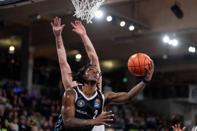 Leonard Thorpe Jr Veolia Towers Hamburg, 02 at basketball, GER, Veolia Towers Hamburg vs SKYLINERS Frankfurt, Basketball, Bundesliga, Matchday 28, Season 2025 2026, 05 04 2026 GER, Veolia Towers Hamburg vs SKYLINERS Frankfurt, Basketball, Bundesliga, Matchday 28, Season 2025 2026, 05 04 2026 Hamburg Copyright: xEibner-Pressefoto MaxxVincenx EP_MVN