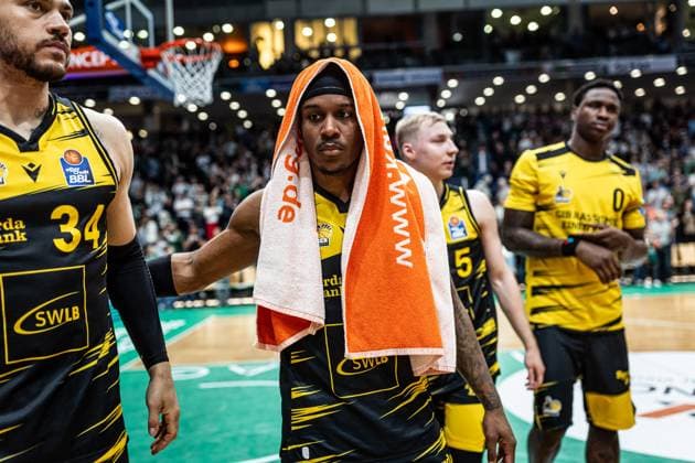 Stef Smith MHP Riesen Ludwigsburg disappointed, Vet Concept Gladiators Trier vs MHP Riesen Ludwigsburg, Basketball, easyCredit BBL, Matchday 28, Season 2025 2026, 06 04 2026 Vet Concept Gladiators Trier vs MHP Riesen Ludwigsburg, Basketball, easyCredit BBL, Matchday 28, Season 2025 2026, 06 04 2026 Copyright: xEibner-Pressefoto AlexanderxNeisx EP_ANS