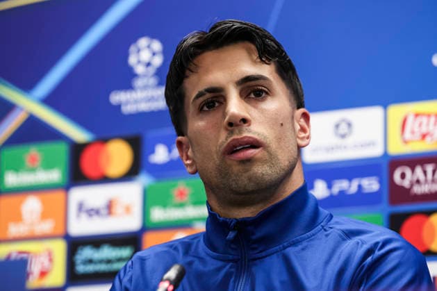 April 7, 2026, Sant Joan Despi, Barcelona, SPAIN: Joao Cancelo of FC Barcelona, Barca attends his press conference, PK, Pressekonferenz during the training day of FC Barcelona ahead the UEFA Champions League 2025 26, Quarter-finals First Leg, football match against Atletico de Madrid at Ciudad Esportiva Joan Gamper on April 07, 2026 in Sant Joan Despi, Barcelona, Spain. FC Barcelona Training And Press Conference - Uefa Champions League 2025 26 Quarter-Finals First Leg - ZUMAa181 20260407_zaa_a181_059 Copyright: xJavierxBorregox