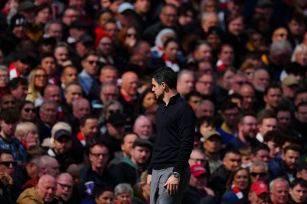 Arsenal Manager Mikel Arteta Arsenal v AFC Bournemouth, Premier League, Football, Emirates Stadium, London, UK - 11 Apr 2026London Emirates Stadium United Kingdom EDITORIAL USE ONLY No use with unauthorised audio, video, data, fixture lists, club league logos or live services. Online in-match use limited to 120 images, no video emulation. No use in betting, games or single club league player publications. Copyright: xJavierxGarcia Shutterstockx 16823522hk