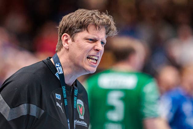 Nicolej Krickau Fuechse Berlin, Coach GER, TBV Lemgo Lippe vs Fuechse Berlin, Handball, 1 Bundesliga, Matchday 28, Season 2025 2026, 12 04 2026 GER, TBV Lemgo Lippe vs Fuechse Berlin, Handball, 1 Bundesliga, Matchday 28, Season 2025 2026, 12 04 2026 Lemgo Copyright: xEibner-Pressefoto JanxRollingerx EP_JSK