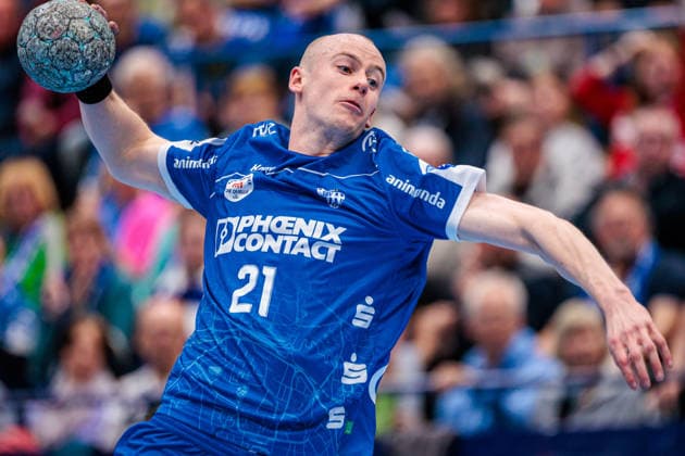 Leve Carstensen TBV Lemgo Lippe, 21 GER, TBV Lemgo Lippe vs Fuechse Berlin, Handball, 1 Bundesliga, 28 Matchday, Season 2025 2026, 12 04 2026 GER, TBV Lemgo Lippe vs Fuechse Berlin, Handball, 1 Bundesliga, 28 Matchday, Season 2025 2026, 12 04 2026 Lemgo Copyright: xEibner-Pressefoto JanxRollingerx EP_JSK