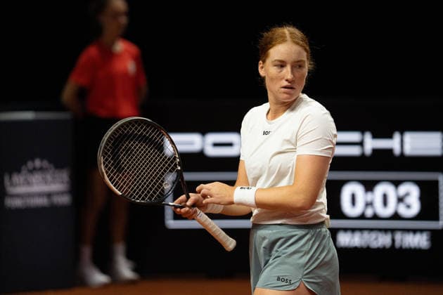 Ella Seidel GER , GER, Elise Mertens vs Ella Seidel, Tennis, ATP Tournament, WTA 500, Porsche Tennis Grand Prix, 14 04 2026, GER, Elise Mertens vs Ella Seidel, Tennis, ATP Tournament, WTA 500, Porsche Tennis Grand Prix, 14 04 2026, Stuttgart Copyright: xEibner-Pressefoto EdwardxCheungx EP_ECG