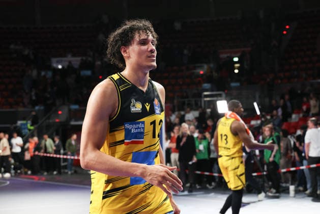 Lenny Anigbata MHP Riesen Ludwigsburg, 12 , GER, FC Bayern Basketball vs MHP Riesen Ludwigsburg, Basketball, easycredit Basketball Bundesliga, Matchday 13, Season 2025 2026, 14 04 2026, GER, FC Bayern Basketball vs MHP Riesen Ludwigsburg, Basketball, easycredit Basketball Bundesliga, Matchday 13, Season 2025 2026, 14 04 2026 Muenchen Copyright: xEibner-Pressefoto JennixMaulx EP_JML