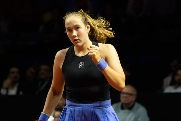 Mirra Andreeva RUS , Cheers, Emotion, Joy, GER, Jelena Ostapenko vs Mirra Andreeva, Tennis, ATP Tournament, WTA 500, Porsche Tennis Grand Prix, 15 04 2026, GER, Jelena Ostapenko vs Mirra Andreeva, Tennis, ATP Tournament, WTA 500, Porsche Tennis Grand Prix, 15 04 2026, Stuttgart Copyright: xEibner-Pressefoto EdwardxCheungx EP_ECG