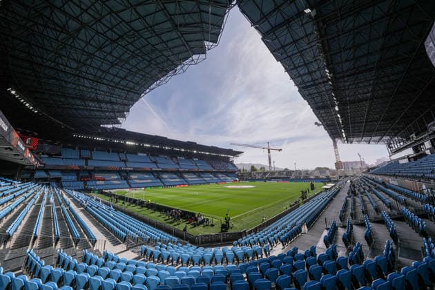 Spain, football, UEFA Europa League, quarter-final, second leg, 2025 2026, RC Celta de Vigo vs SC Freiburg, 16 04 2026, Estadio Balaidos, Vigo, stadium panorama, wide angle, stands, seats, standing room, construction site Vigo Estadio Balaidos Galicia, Pontevedra Spain Copyright: xArnexAmbergx