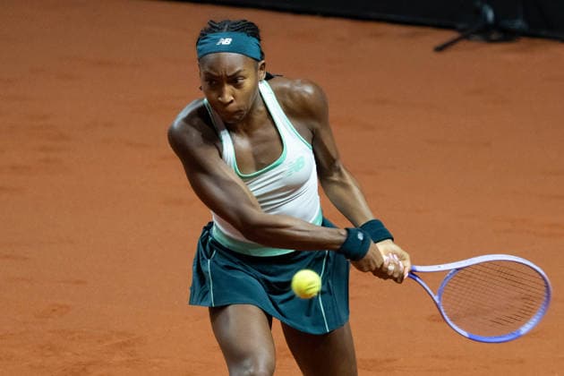 Coco Gauff USA on the ball, action, GER, Karolina Muchova vs Coco Gauff, tennis, ATP tournament, WTA 500, Porsche Tennis Grand Prix, quarterfinals, 15 04 2026, GER, Karolina Muchova vs Coco Gauff, tennis, ATP tournament, WTA 500, Porsche Tennis Grand Prix, quarterfinals, 15 04 2026, Stuttgart Copyright: xEibner-Pressefoto EdwardxCheungx EP_ECG