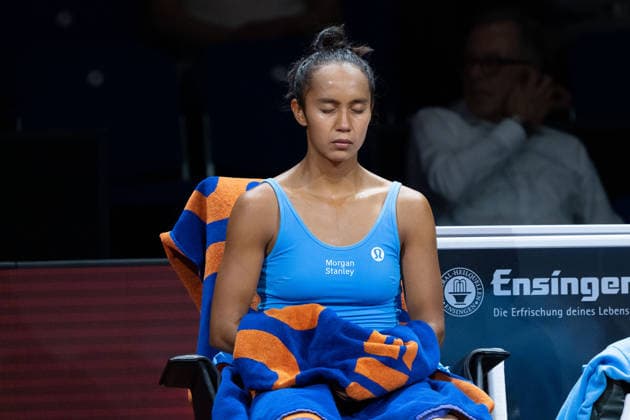 Leylah Fernandez CAN in picture, recovery, break, GER, Elena Rybakina vs Leylah Fernandez, Tennis, ATP Tournament, WTA 500, Porsche Tennis Grand Prix, quarterfinals, 15 04 2026, GER, Elena Rybakina vs Leylah Fernandez, Tennis, ATP Tournament, WTA 500, Porsche Tennis Grand Prix, quarterfinals, 15 04 2026, Stuttgart Copyright: xEibner-Pressefoto EdwardxCheungx EP_ECG