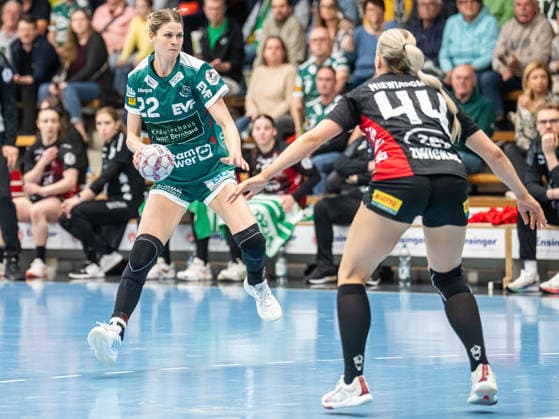 Sina Ehmann Frisch Auf Frauen, 22 sucht die Luecke, BSV Sachsen Zwickau vs Frisch Auf Goeppingen, Handball, 1 Bundesliga, Season 2025 2026, 19 04 2026 BSV Sachsen Zwickau vs Frisch Auf Goeppingen, Handball, 1 Bundesliga, Season 2025 2026, 19 04 2026 Zwickau Copyright: xMichaelxSchmidt Eibner-Pressefotx EP_MST