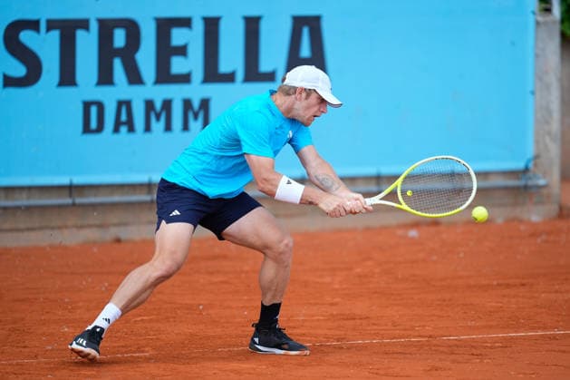 April 23, 2026, Madrid, Madrid, Spain: Alejandro Davidovich Fokina of Spain practices during the Mutua Madrid Open 2026, ATP, Tennis Herren Masters 1000 and WTA, Tennis Damen 1000, at La Caja Magica on April 23, 2026 in Madrid, Spain. Madrid Spain - ZUMAa181 20260423_zaa_a181_165 Copyright: xDennisxAgyemanx