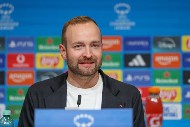 Josef Thaurer FC Bayern Muenchen, Press spokesman at the press conference, GER, International press conference, FC Bayern Muenchen, Football, UEFA Womens Champions League, semi-final, first leg, 2025 2026 season, 24 04 2026, GER, International press conference, FC Bayern Muenchen, Football, UEFA Womens Champions League, semi-final, first leg, 2025 2026 season, 24 04 2026 Muenchen Copyright: xEibner-Pressefoto JennixMaulx EP_JML