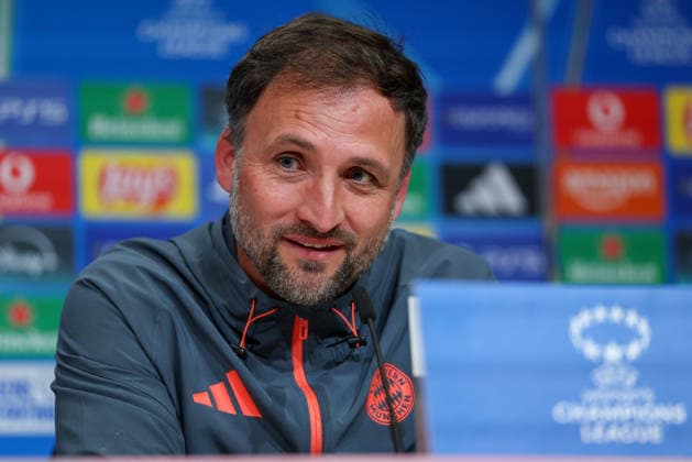Jose Barcala FC Bayern Muenchen, Head coach at the press conference, GER, International press conference, FC Bayern Muenchen, Football, UEFA Womens Champions League, semi-final, first leg, 2025 2026 season, 24 04 2026, GER, International press conference, FC Bayern Muenchen, Football, UEFA Womens Champions League, semi-final, first leg, 2025 2026 season, 24 04 2026 Muenchen Copyright: xEibner-Pressefoto JennixMaulx EP_JML