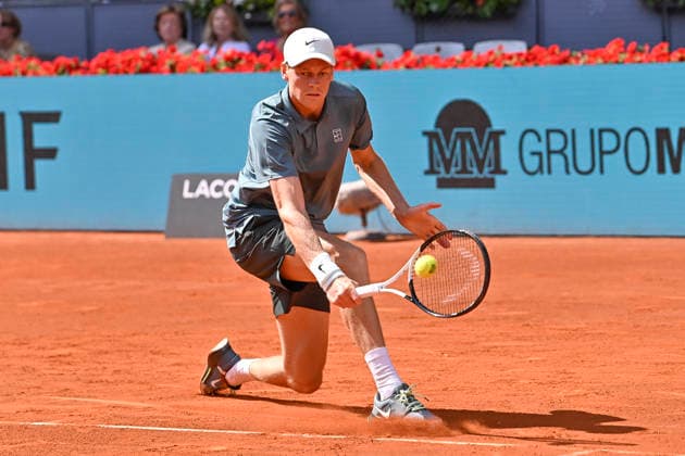 April 24, 2026, Madrid, Madrid, Spain: JANNIK SINNER of italy - NIKE during the Mutua Madrid Open 2026, ATP, Tennis Herren Masters 1000 and WTA, Tennis Damen 1000 tennis tournament, celebrated at Caja Magica on April 24, 2026 in Madrid, Spain. Mutua Madrid Open 2026 - Day 5 (04.24.26) - ZUMAc312 20260424_zsp_c312_449 Copyright: xOscarxManuelxSanchezx