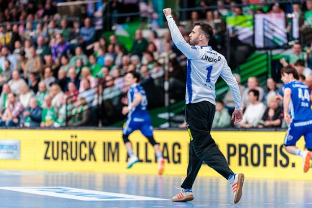 Matija Spikic ThSV Eisenach, 01 in jubilation GER, GWD Minden vs ThSV Eisenach, Handball, 1 Bundesliga, Matchday 29, Season 2025 2026, 24 04 2026 GER, GWD Minden vs ThSV Eisenach, Handball, 1 Bundesliga, Matchday 29, Season 2025 2026, 24 04 2026 Minden Copyright: xEibner-Pressefoto JanxRollingerx EP_JSK