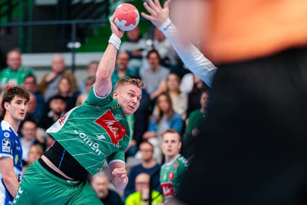 Daniel Astrup Pedersen GWD Minden, 03 GER, GWD Minden vs ThSV Eisenach, Handball, 1 Bundesliga, Matchday 29, Season 2025 2026, 24 04 2026 GER, GWD Minden vs ThSV Eisenach, Handball, 1 Bundesliga, Matchday 29, Season 2025 2026, 24 04 2026 Minden Copyright: xEibner-Pressefoto JanxRollingerx EP_JSK