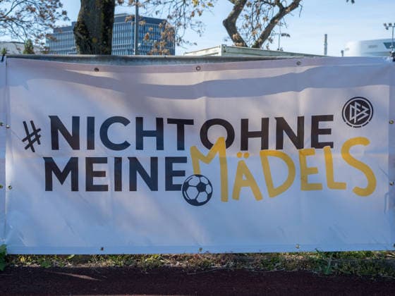 Not without my girls poster GER, VfB Stuttgart vs SV Meppen, Football, 2 Womens Bundesliga, Matchday 23, Season 2025 2026, 26 04 2026 GER, VfB Stuttgart vs SV Meppen, Football, 2 Womens Bundesliga, Matchday 23, Season 2025 2026, 26 04 2026 Stuttgart Copyright: xEibner-Pressefoto CarstenxSchwerx EP_CSG