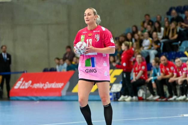 Lea Gruber SV Union Halle Neustadt, 19 VfL Oldenburg vs SV Union Halle Neustadt, ALSCO Handball Bundesliga Women, Playoffs, 2 Matchday, Season 2025 2026, 25 04 2026, VfL Oldenburg vs SV Union Halle Neustadt, ALSCO Handball Bundesliga Women, Playoffs, 2 Matchday, Season 2025 2026, 25 04 2026 Oldenburg Copyright: xEibner-Pressefoto RobertxGertzenx EP_RGN