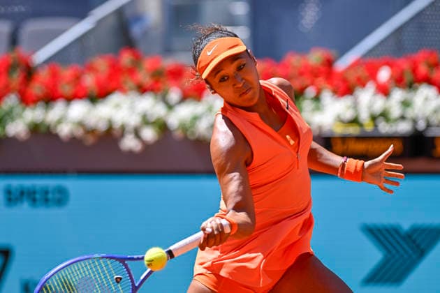 April 27, 2026, Madrid, Madrid, Spain: NAOMI OSAKA of Japan †NIKE during the Mutua Madrid Open 2026, ATP, Tennis Herren Masters 1000 and WTA, Tennis Damen 1000 tennis tournament, celebrated at Caja Magica on April 26, 2026 in Madrid, Spain. Madrid Spain - ZUMAc312 20260427_zsp_c312_206 Copyright: xOscarxManuelxSanchezx