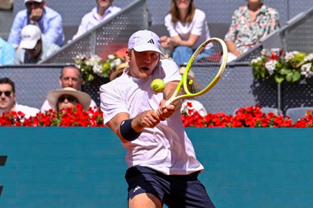 April 27, 2026, Madrid, Madrid, Spain: CASPER RUUD of norway - YONEX during the Mutua Madrid Open 2026, ATP, Tennis Herren Masters 1000 and WTA, Tennis Damen 1000 tennis tournament, celebrated at Caja Magica on April 26, 2026 in Madrid, Spain. Madrid Spain - ZUMAc312 20260427_zsp_c312_104 Copyright: xOscarxManuelxSanchezx