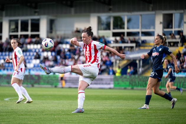 TSG Hoffenheim vs 1 FC Köln, Soccer Womens Bundesliga, Matchday 23 27 04 2026, Dietmar Hopp Stadion, Hoffenheim, TSG Hoffenheim vs 1 FC Köln, Soccer Womens Bundesliga, Matchday 23, pictured Marina Hegering FC Köln, 33 on the ball, nordphotoxGmbHx xMemmler nph00005