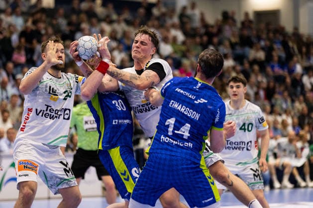 Victor KLOEVE FRISCH AUF Goeppingen, 07 prevails GER, VfL Gummersbach vs FRISCH AUF Goeppingen, Handball, Bundesliga, Matchday 30, Season 2025 2026, 30 04 2026, GER, VfL Gummersbach vs FRISCH AUF Goeppingen, Handball, Bundesliga, Matchday 30, Season 2025 2026, 30 04 2026, Gummersbach Copyright: xEibnerxPressefoto OliverxSchmidtx EP_OST