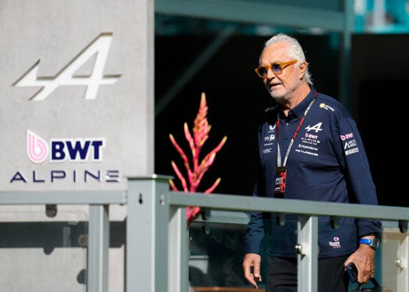 Flavio Briatore BWT Alpine F1 Team, Advisor can be seen in the Team Village area USA, Formula 1 World Championship, Miami Grand Prix, Miami International Autodrome, Miami Gardens, Practice Day, 2026 Season, 01 05 2026 USA, Formula 1 World Championship, Miami Grand Prix, Miami International Autodrome, Miami Gardens, Practice Day, 2026 Season, 01 05 2026 Miami Gardens Copyright: xEibner-Pressefoto ScottxColemanx EP_SCN