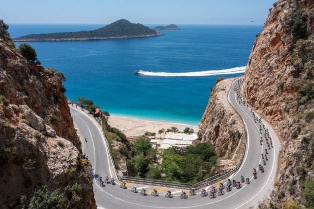 The 61st Presidential Cycling Tour of Turkiye (TUR 2026) has officially begun, starting with its opening stage in the coastal town of Cesme, Izmir. Held under the auspices of the Presidency of the Republic of Türkiye, this prestigious UCI ProSeries race brings together 23 teams and 161 world-class cyclists to compete over eight days, from April 26 to May 3, 2026...The 2026 edition unfolds across routes showcasing some of Türkiye s most striking landscapes. Starting in Cesme, the race follows the Aegean and Mediterranean coastlines, covering stages through Antalya and the southern shores before concluding in the capital, Ankara. Beyond sporting competition, the tour plays a key role in promoting Türkiye s natural and cultural richness on a global stage..This year, the race consists of 8 stages covering approximately 1,200 kilometers. Nearly 20 teams and over 150 riders from around the world are competing, under the coordination of the Turkish Cycling Federation..With the first three stages completed, the pace in the peloton has intensified and the general classification has begun to take shape. Sprint finishes and technically demanding routes have stood out, with the third stage drawing attention for its high tempo and dramatic finale..The third stage of the 61st Presidential Cycling Tour of Türkiye (TUR 2026) was won by Colombian rider Ivan Ramiro Sosa of Equipo Kern Pharma. Covering the 132.7-kilometer Marmaris-Kıran route, Sosa finished in 3 hours, 40 minutes, and 25 seconds. In the summit finish, Australian rider Sebastian Berwick of Caja Rural-Seguros RGA placed second, while French rider Nicolas Breuillard of TotalEnergies finished third..As the race progresses, challenging climbs and critical time gaps are expected to further heighten the excitement. The tour continues to deliver a compelling blend of elite competition and global vis Copyright: RizaxOzel 19081506